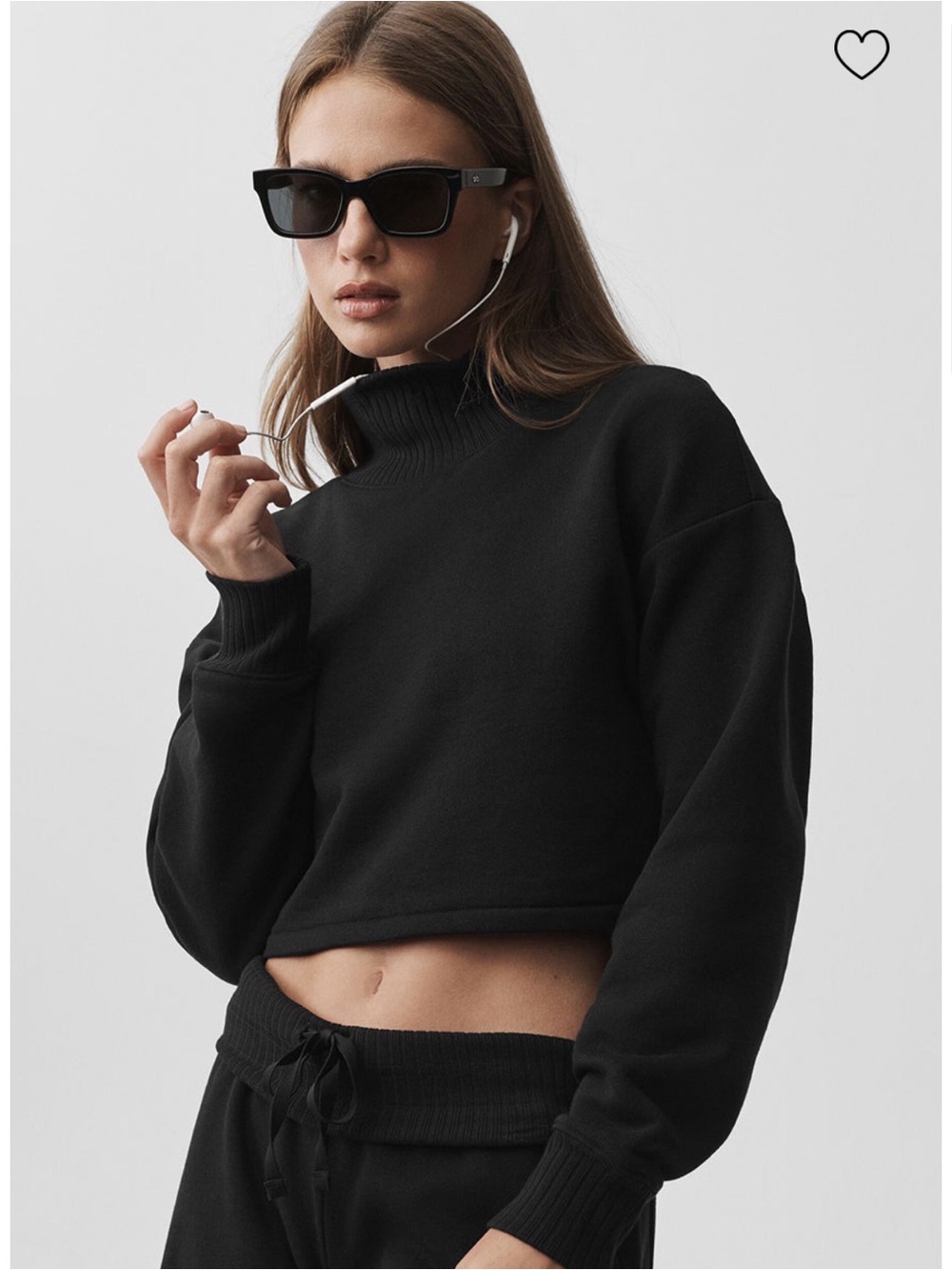 Alo Yoga Cropped Serenity Sweatshirt